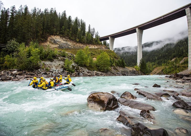 Rafting near Golden, British Columbia