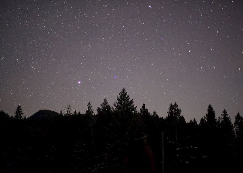Wells Gray Provincial Park night sky, Canada