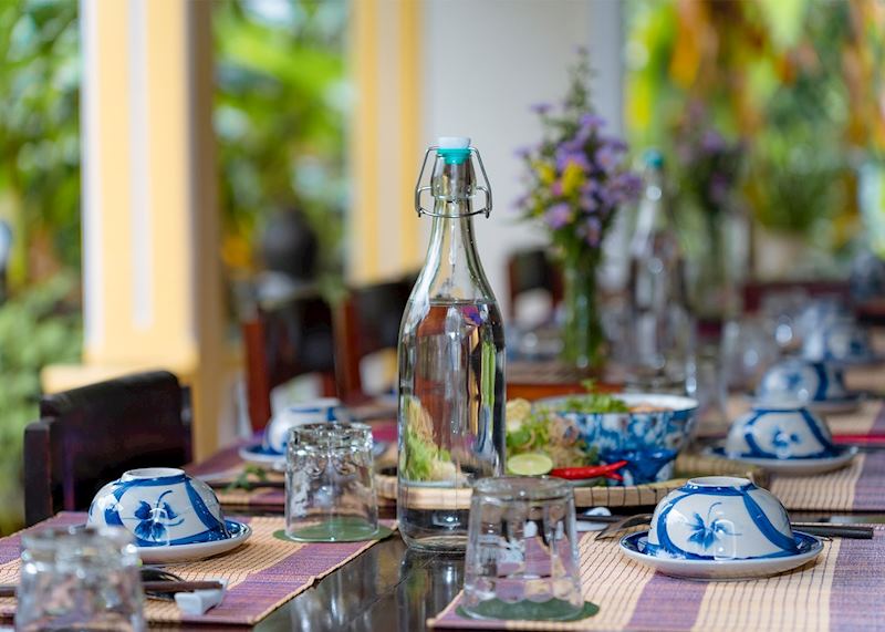 Lunch stop on Hue Cycling Tour