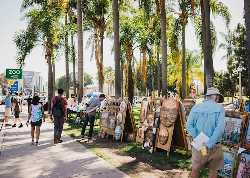 Art show in Balboa Park