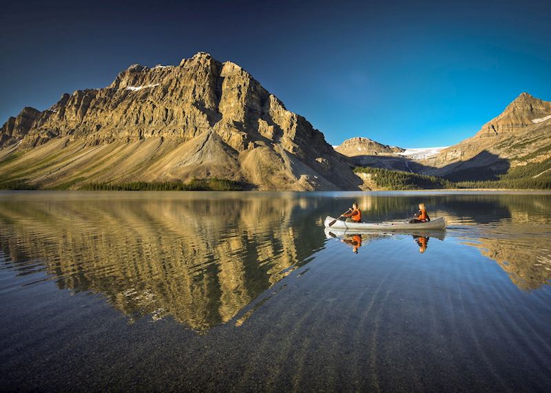 Bow Lake canoe