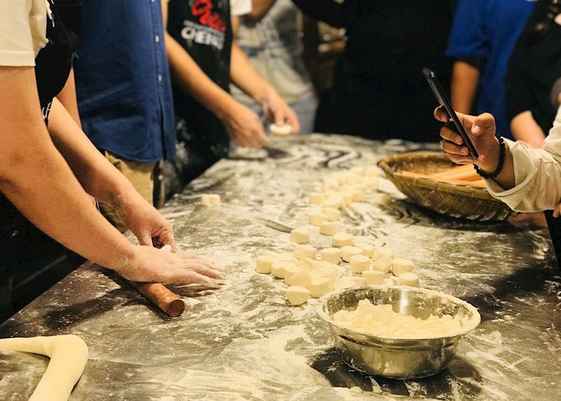 Cooking class, China