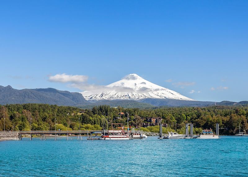 Pucon in the Northern Lake District, Chile