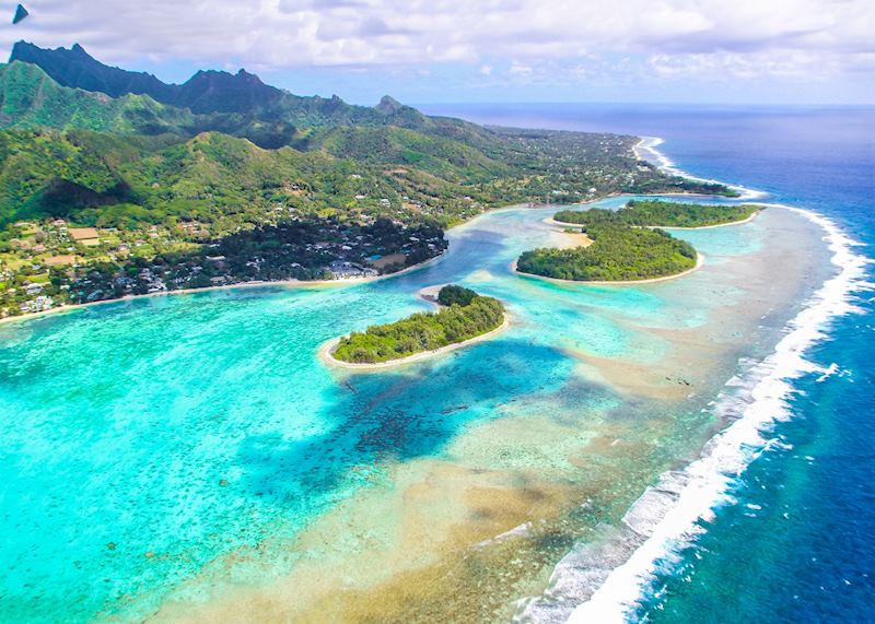 Aerial view of Rarotonga