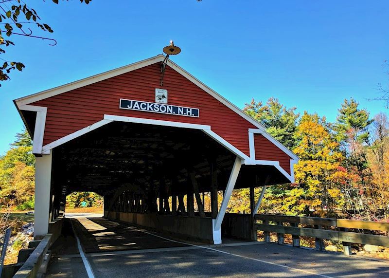 Honeymoon Covered Bridge at Jackson, New Hampshire