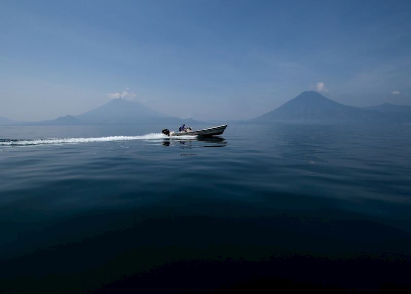 Boat tour of lake and Santiago de Atitlán