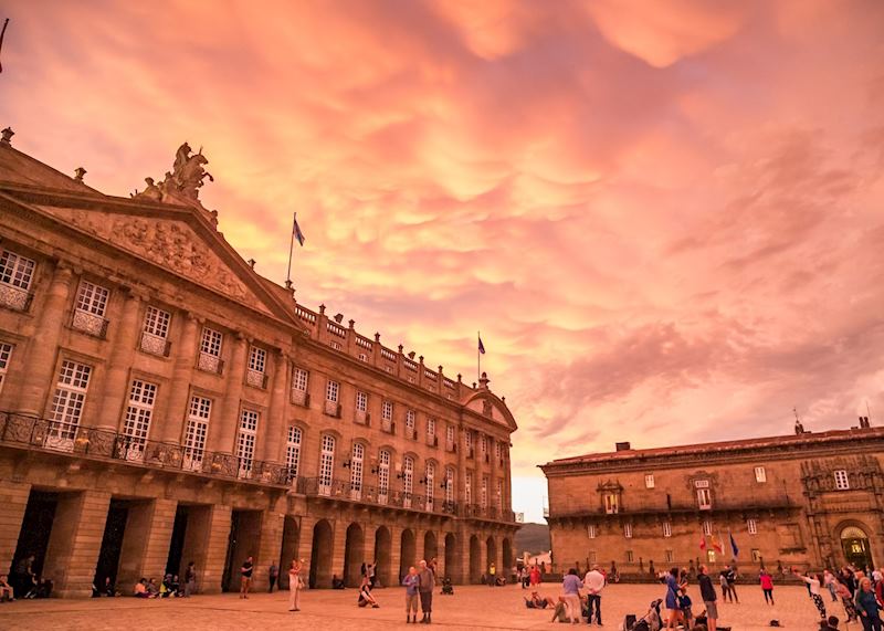 Pazo de Raxoi, Santiago de Compostela, Galicia, Spain