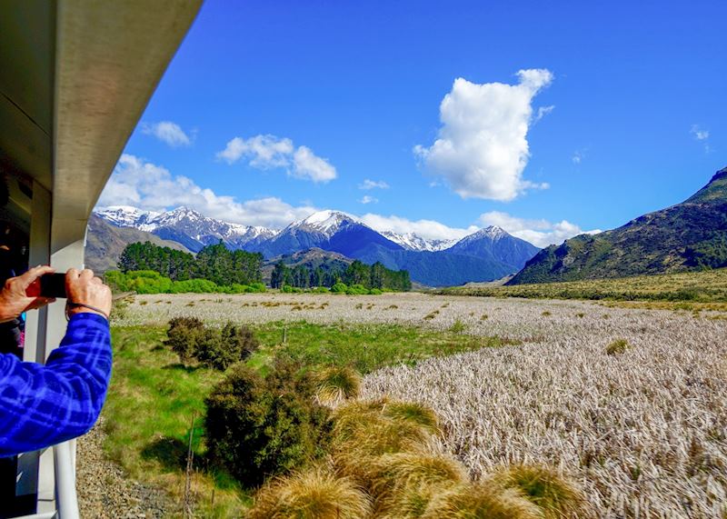 View from the TranzAlpine train, South Island