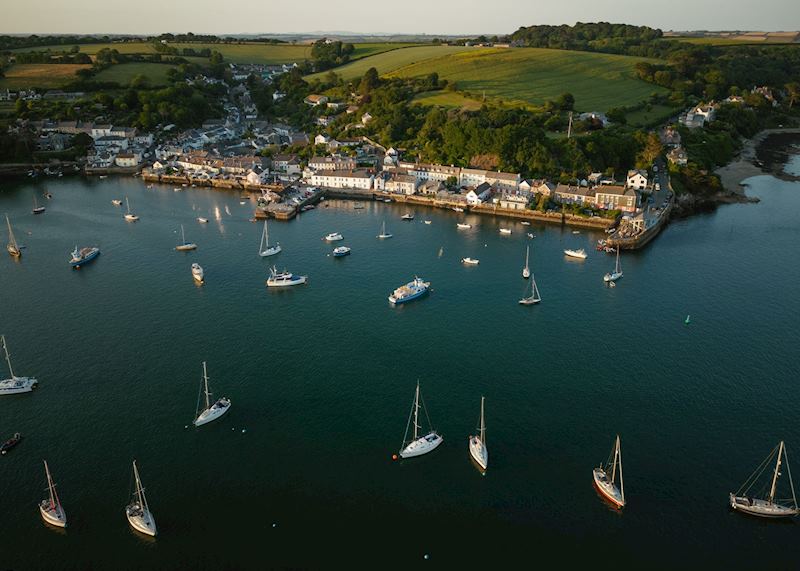 Aerial view of Falmouth, Cornwall