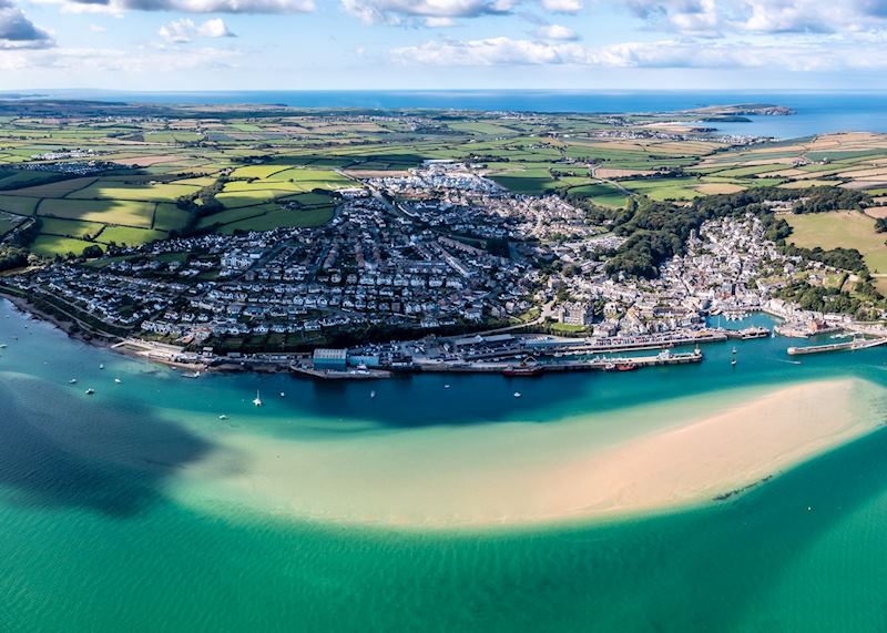 Aerial view of Padstow, Cornwall
