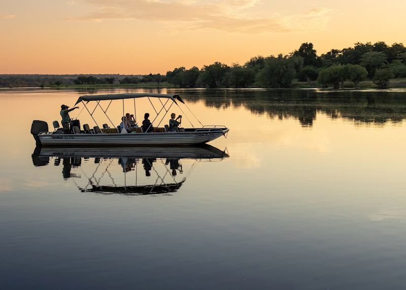 Sunset cruise from Waterberry Zambezi Lodge 