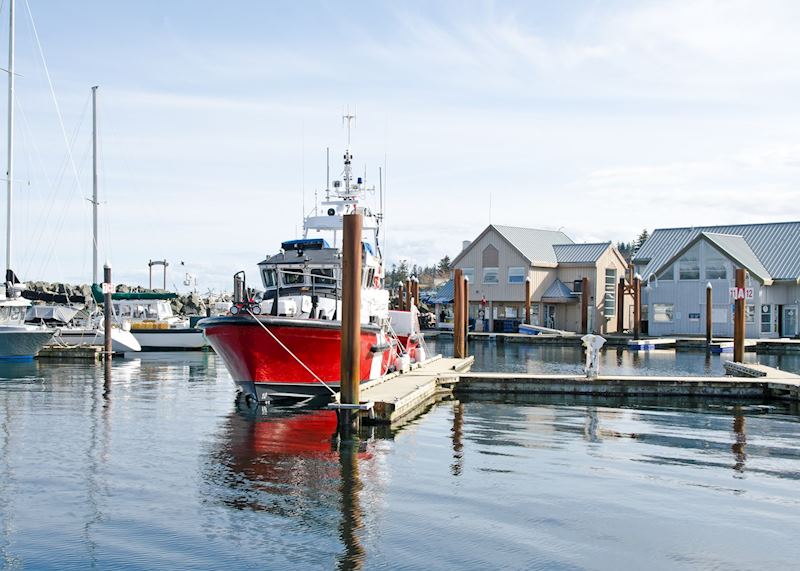 Campbell River marina, British Columbia