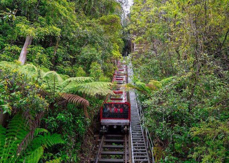 Scenic railway in the Blue Mountains