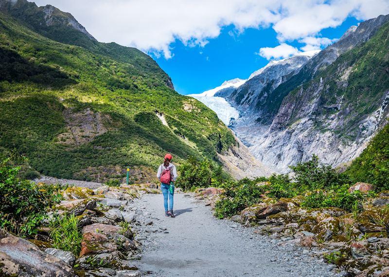 Trail leading to Franz Josef Glacier