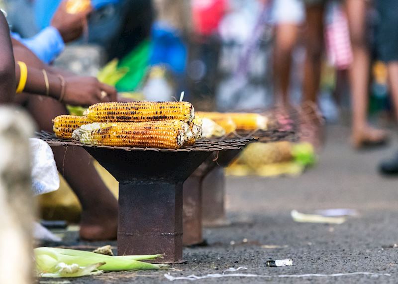 Street food stall on Nosy Be