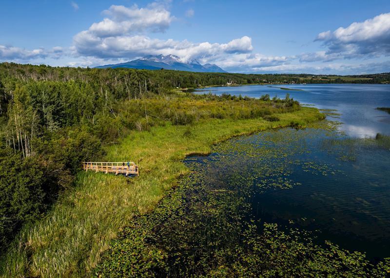 Viewing platform at Tyee Lake Provincial Park, Smithers
