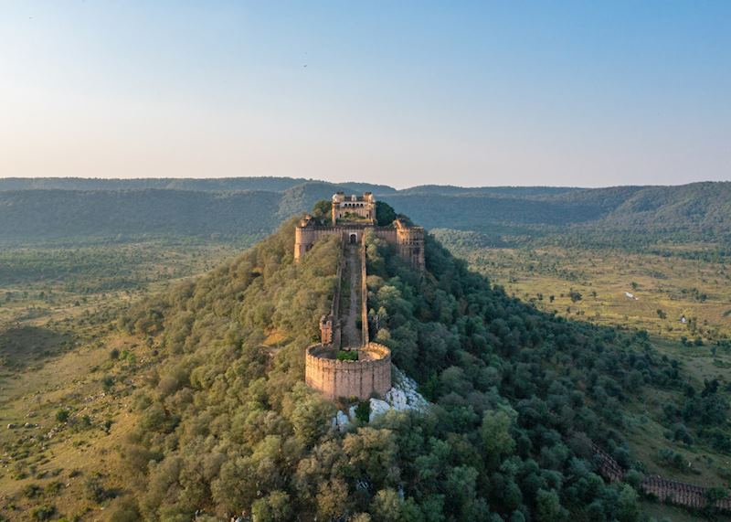 Kankwari Fort standing tall inside Sariska National Park