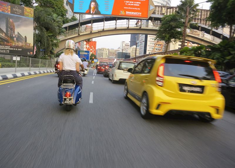 Exploring Kuala Lumpur's Nightlife by Vespa