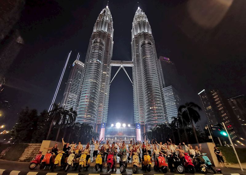 Exploring Kuala Lumpur's Nightlife by Vespa