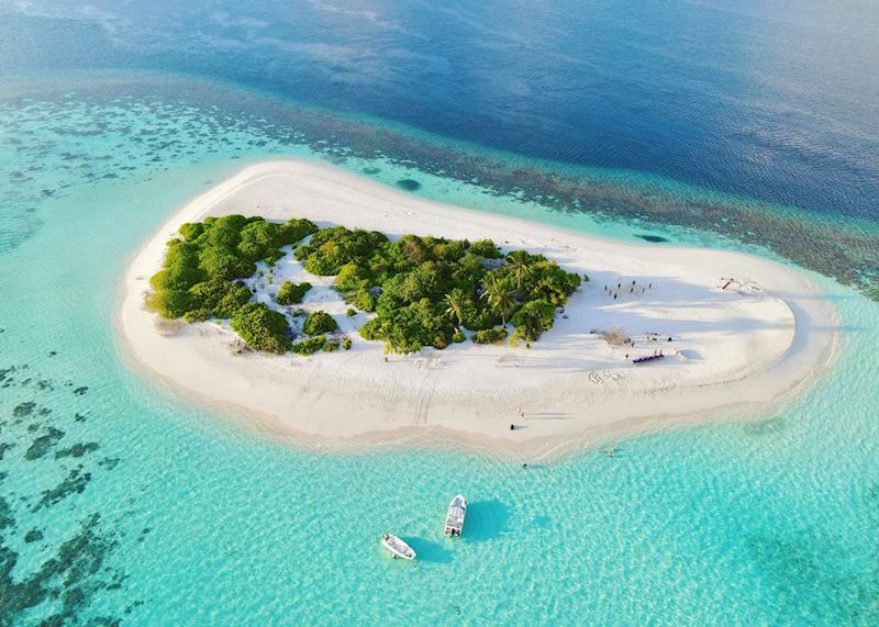 An uninhabited island of Raa Atoll