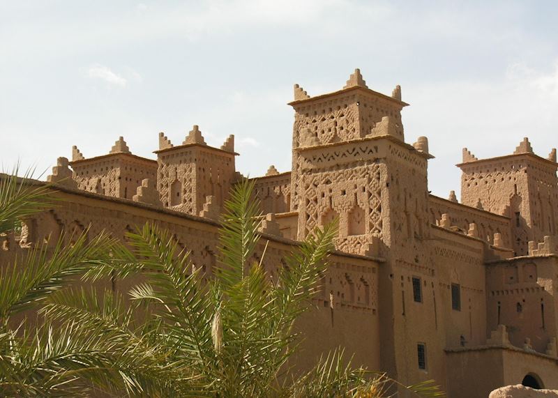 Large kasbah in Skoura's palm grove