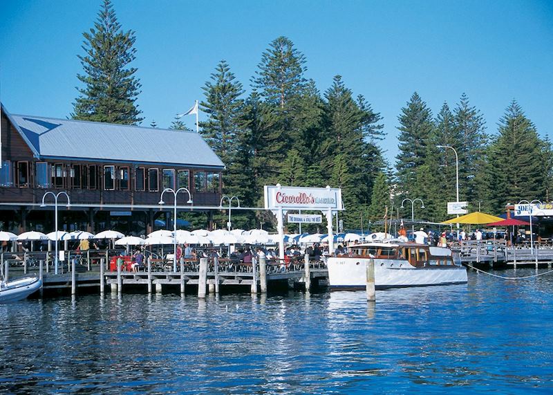 Fishing Boat Harbour cafe, Fremantle, Western Australia