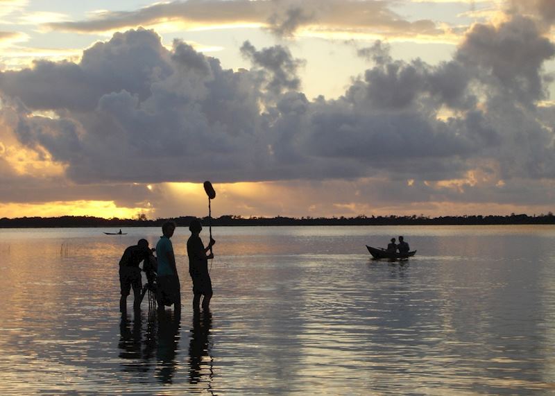 Fishermen in the Pangalanes Canal