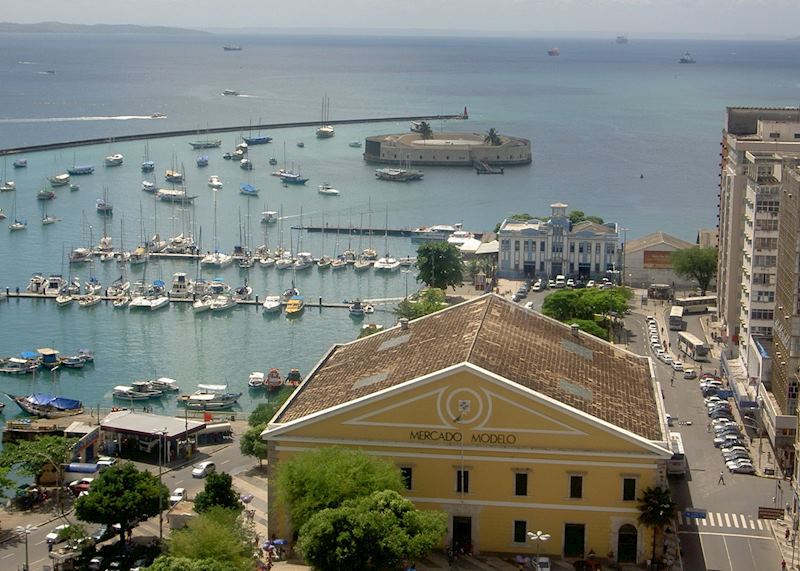 Mercado Modelo and docks behind, Salvador