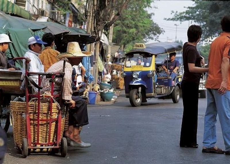 Everyday street life in Bangkok, Thailand