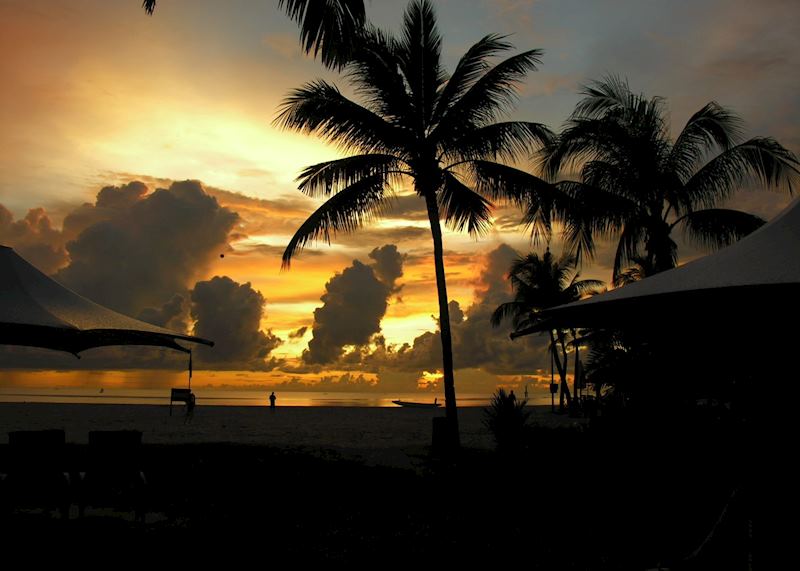 Sunset at the Shangri-La's Rasa Ria Resort, Kota Kinabalu