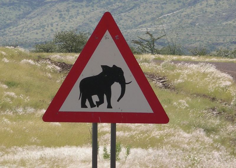 Damaraland Road Sign