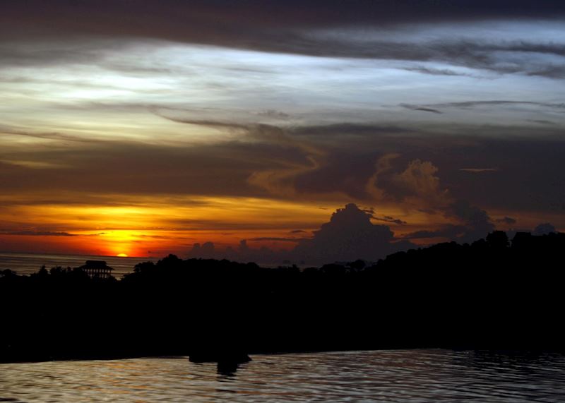 Sunset view from the Pimalai on Koh Lanta