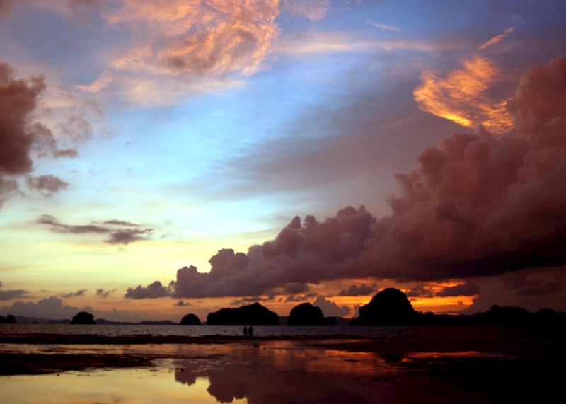Sunset on Tubkaak beach, Krabi