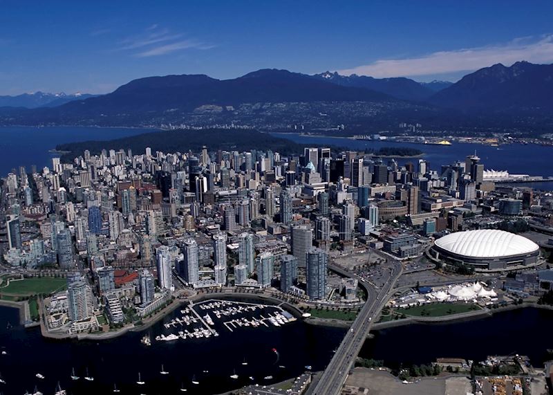 Aerial view of Vancouver