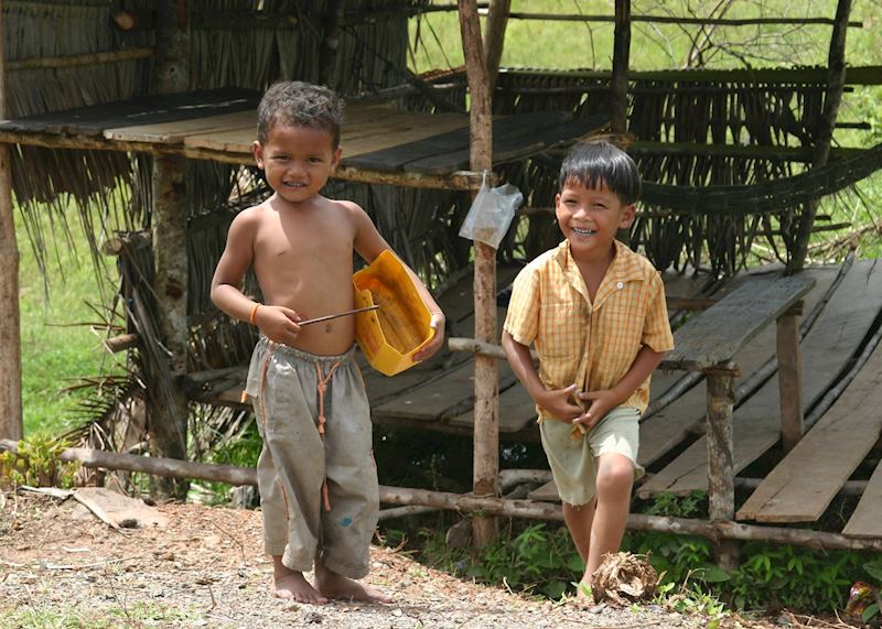 Local children from Sihanoukville, Cambodia