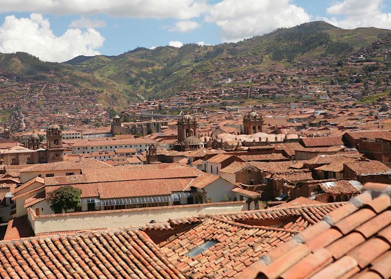 Roof tops of Cuzco, Peru