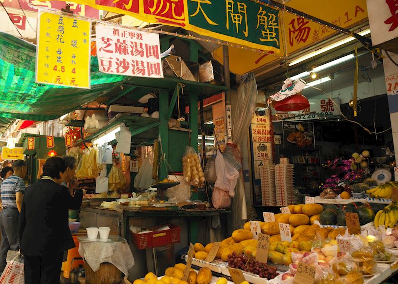 Market stalls, Hong Kong