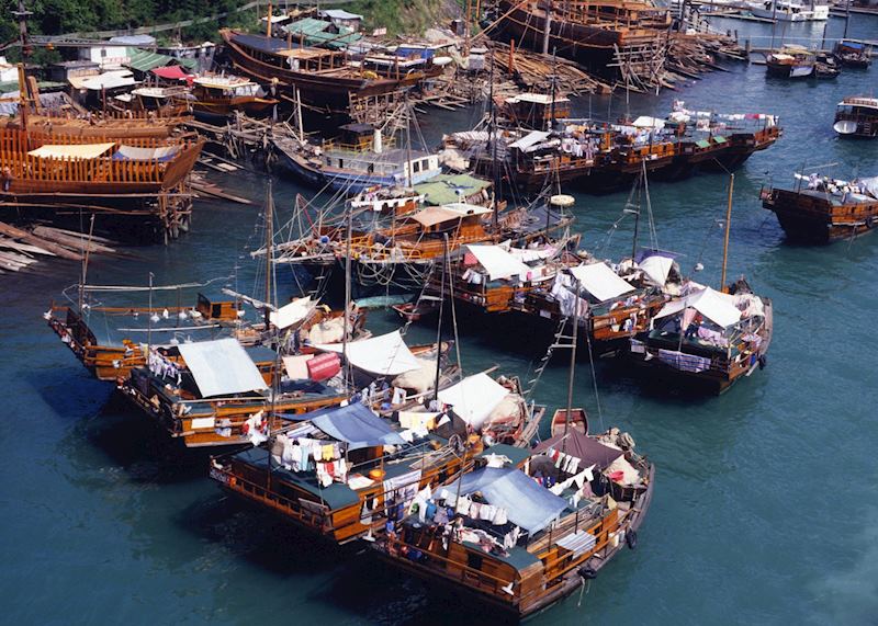 Junks at Aberdeen Harbour