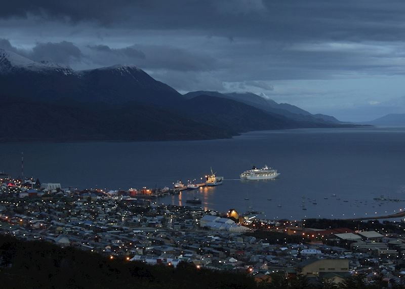 View of Ushuaia and the Beagle Channel