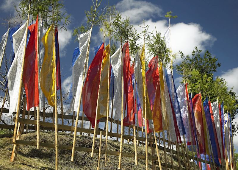 Prayer Flags, Punakha, Bhutan