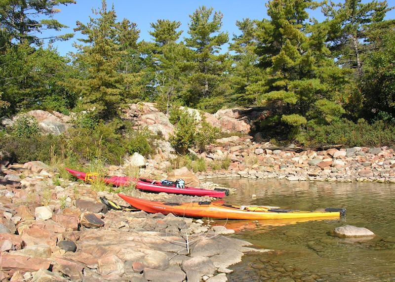 Kayaking, Killarney Provincial Park, Canada