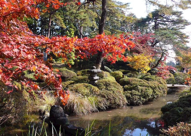 Temple garden in Autumn, Nikko