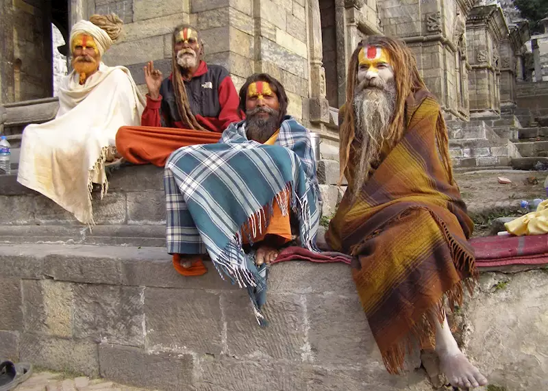 Sadhus, Pashupatinath, Kathmandu