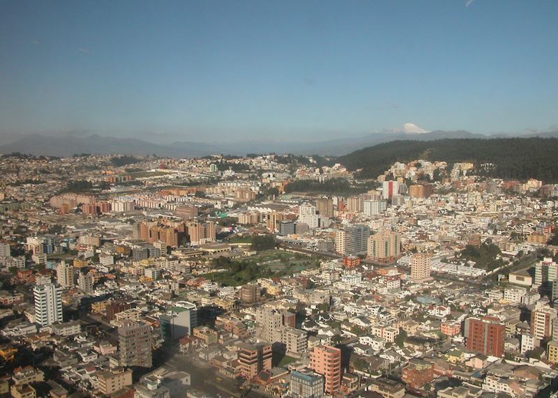 Flying into Quito