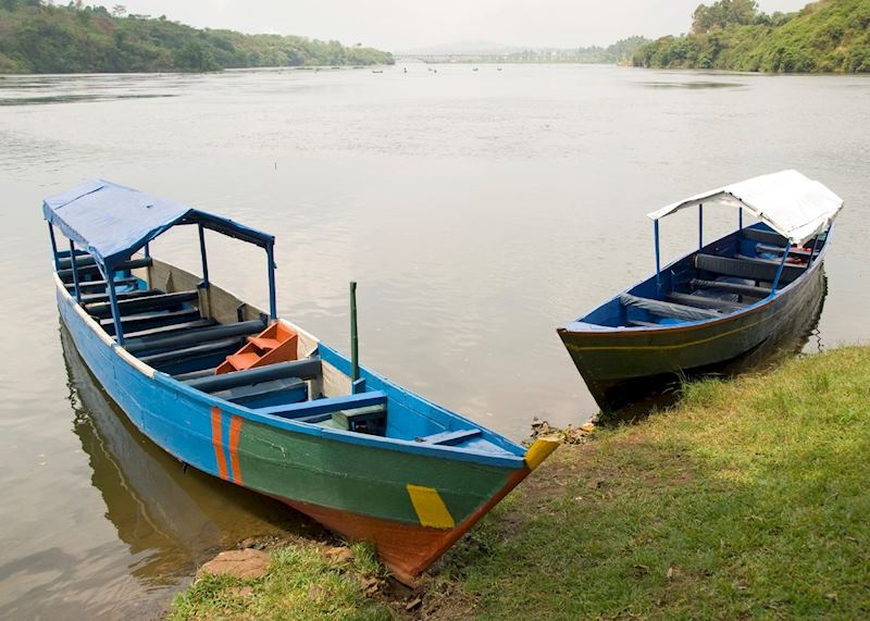Two boats on the Nile, near Jinja