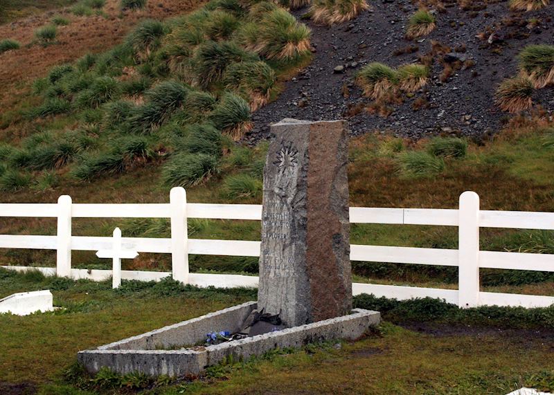 Shackleton's grave, Grytviken, South Georgia