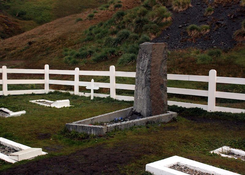 Shackleton's grave, Grytviken, South Georgia