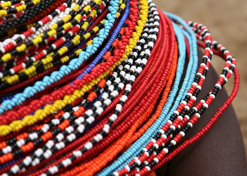 Loisaba works with Maasai women running a bead industry