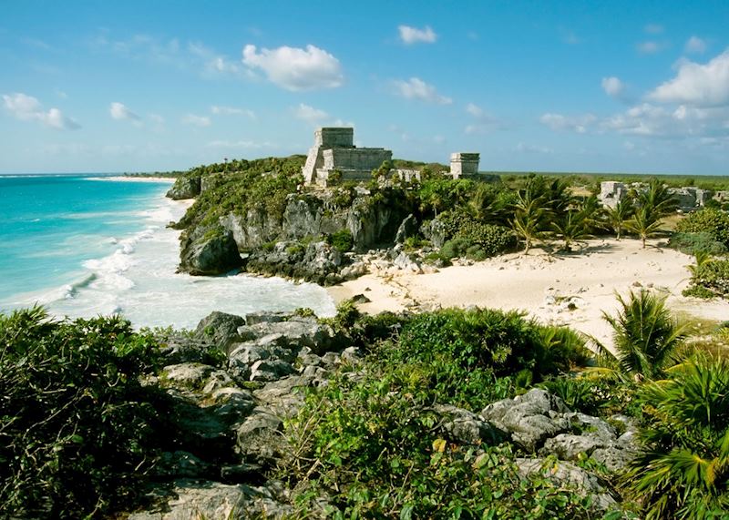 The coastal temples at Tulum, Yucatan