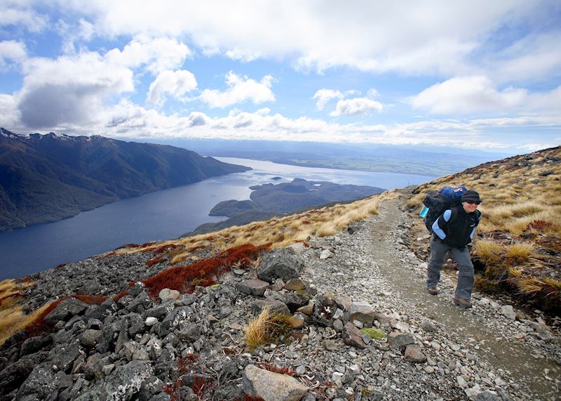 Walking on the Kelper Track, Te Anau